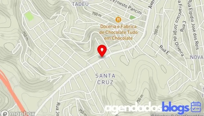 mapa de Drogaria Santa Cruz Drogaria, Farmácia em Juiz de Fora
