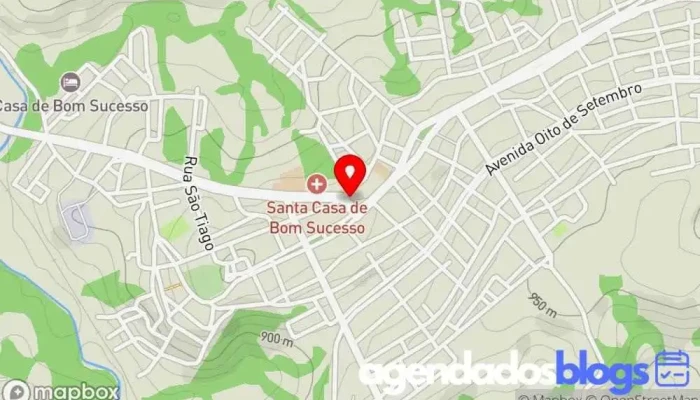 mapa de Drogaria Santa Fé Drogaria, Farmácia em Bom Sucesso