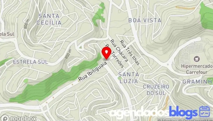 mapa de Drogaria Santa Luzia Drogaria, Farmácia em Juiz de Fora
