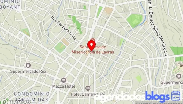 mapa de Drogaria Santa Terezinha Drogaria, Farmácia em Lavras
