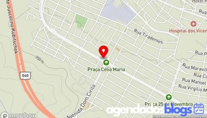 mapa de Drogaria São Geraldo Unidade Industrial Paraopeba Empresa farmacêutica em - Industrial