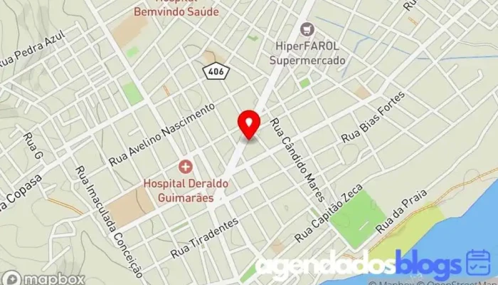 mapa de Drogaria São João Drogaria, Farmácia em Almenara