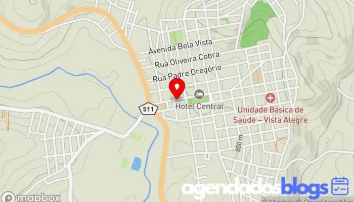 mapa de Drogaria São João Drogaria, Farmácia em Cachoeira de Minas