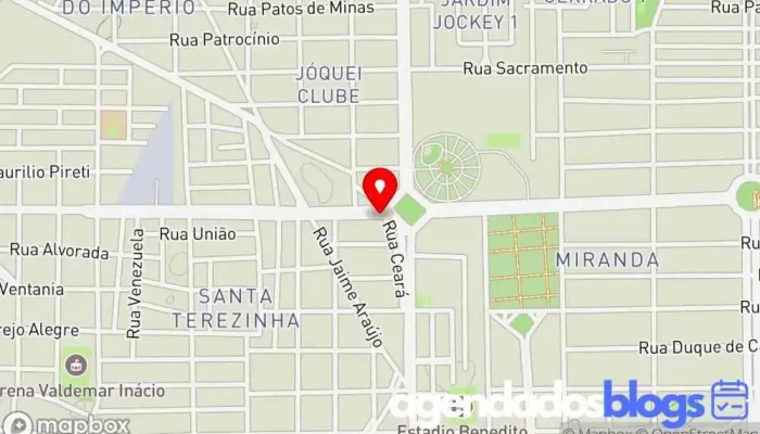 mapa de Drogaria São Judas Tadeu Farmácia em Araguari