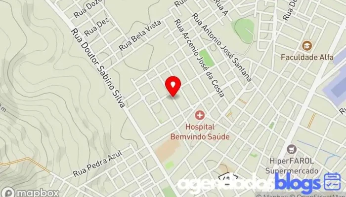 mapa de Drogaria São Lucas Drogaria em Almenara