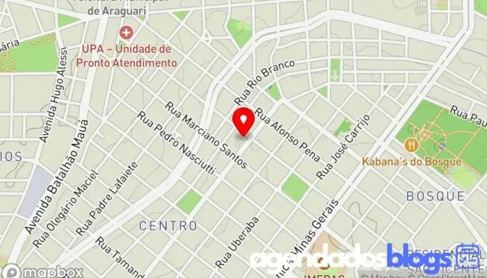 mapa de Drogaria São Paulo Drogaria em Araguari