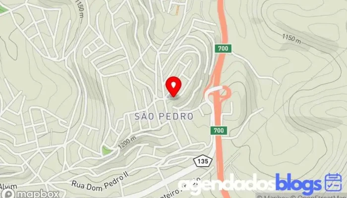 mapa de Drogaria São Pedro - Barbacena - Bairro São Pedro Drogaria, Farmácia em Barbacena