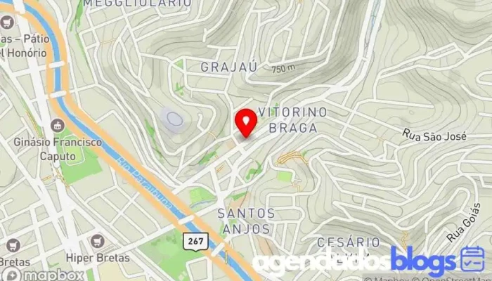 mapa de Drogaria Tim Drogaria, Farmácia em Juiz de Fora