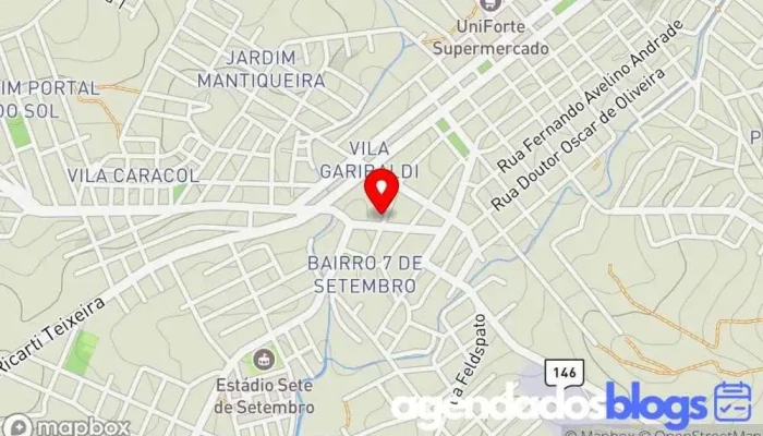 mapa de Drogaria Total - São Paulo II Farmácia em Andradas