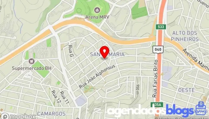 mapa de Drogaria Universal Drogaria, Empresa farmacêutica, Loja de variedades em Belo Horizonte