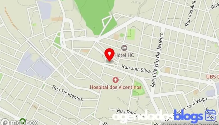 mapa de Drogaria upapharma Farmácia em 35774-000