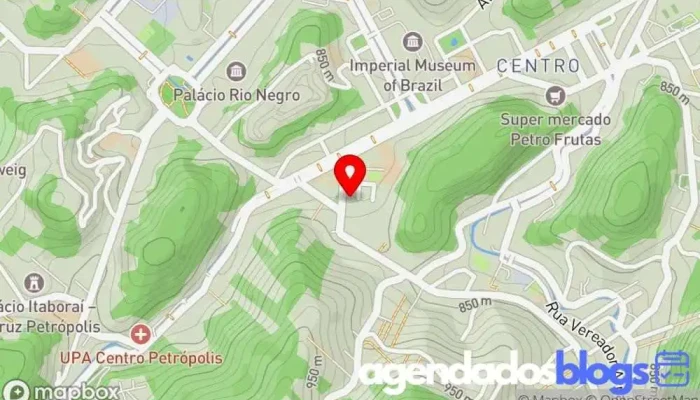 mapa de Drogaria Venancio Farmácia em Petrópolis