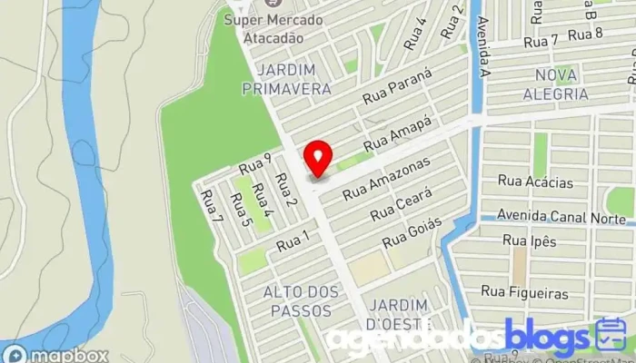 mapa de Drogaria Vida Mais Empresa farmacêutica, Drogaria em Resende