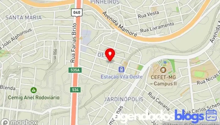 mapa de Drogaria Vila Oeste Drogaria, Farmácia em Belo Horizonte