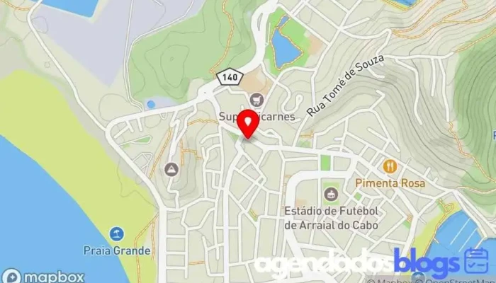 mapa de Drogarias Alexandre Drogaria, Empresa farmacêutica em Arraial do Cabo