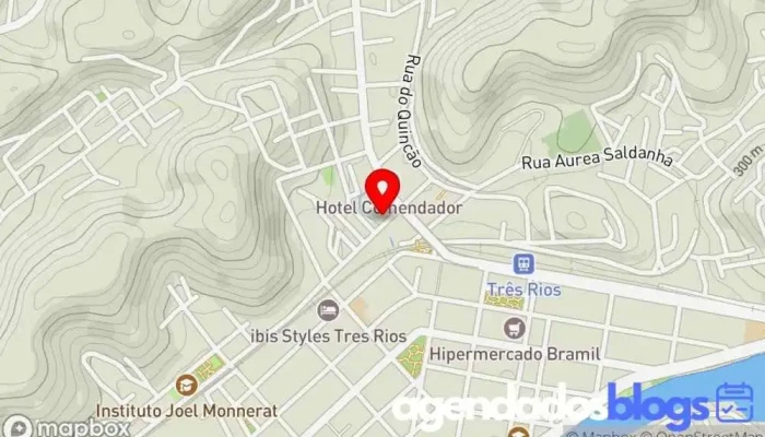 mapa de Drogarias Arouca Farmácia em Três Rios