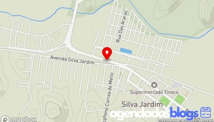 mapa de Drogarias Azevedo Farmácia em Silva Jardim
