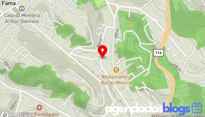 mapa de Drogarias Brasileiras Tijuca Drogaria, Farmácia em Teresópolis