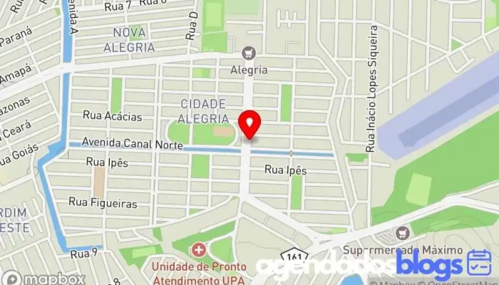 mapa de Drogarias Economize Drogaria, Farmácia em Resende