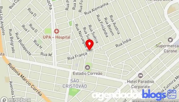 mapa de Drogarias Legítima Filial Drogaria em Cabo Frio