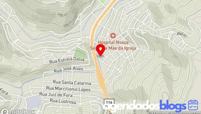 mapa de Drogarias Matos Farmácia em - Centro