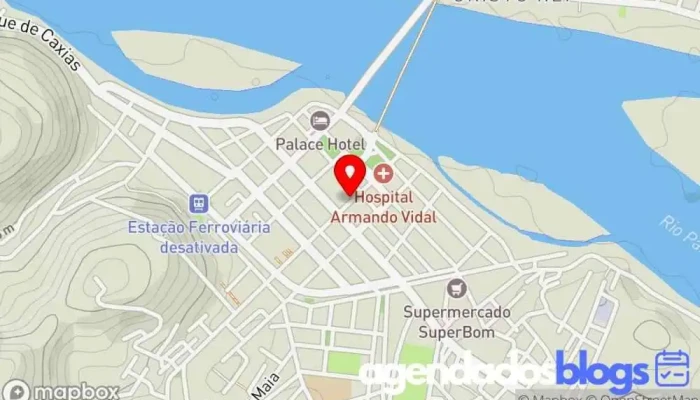 mapa de DROGARIAS MEGA SAÚDE Drogaria, Loja de cosmético, Consultor de saúde, Distribuidora de Produtos Farmacêuticos, Farmácia em São Fidélis