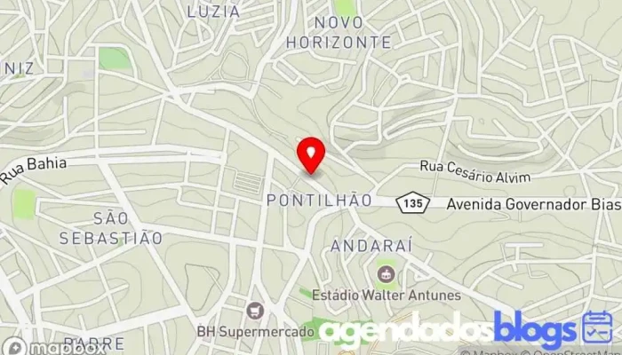 mapa de Drogarias Minas Mais Farmácia em Barbacena