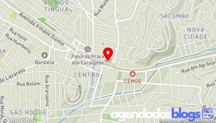 mapa de Drogarias Pacheco Farmácia em Queimados