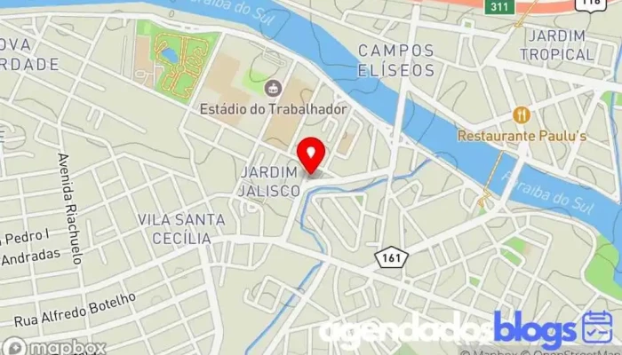 mapa de Drogarias Pacheco Drogaria em Resende