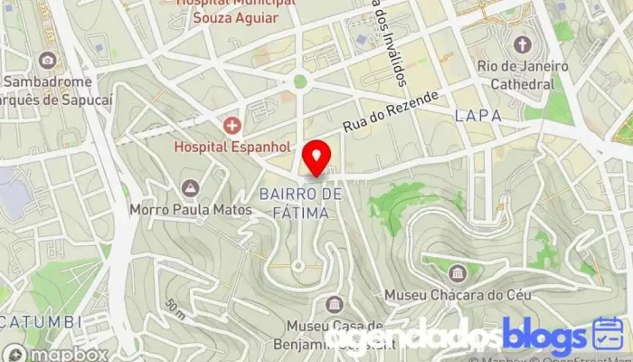 mapa de Drogarias Pacheco Drogaria em Rio de Janeiro