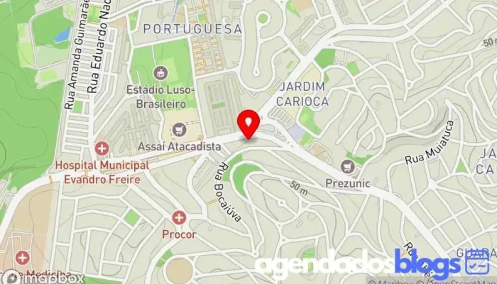 mapa de Drogarias Pacheco Drogaria em Rio de Janeiro