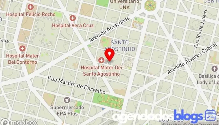 mapa de Drogarias Pacheco Drogaria em Belo Horizonte
