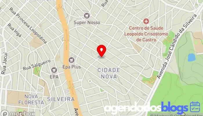 mapa de Drogarias Pacheco Drogaria em Belo Horizonte