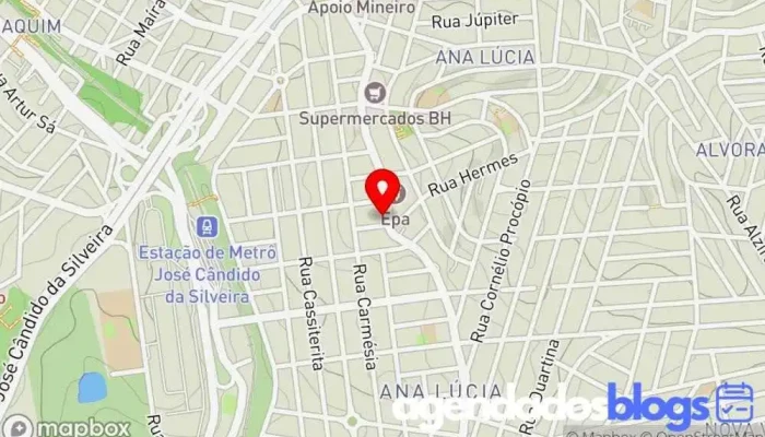 mapa de Drogarias Pacheco Drogaria, Farmácia em Belo Horizonte