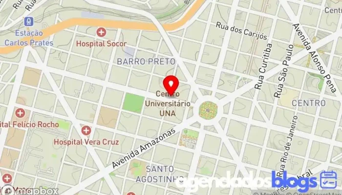 mapa de Drogarias Pacheco Drogaria em Belo Horizonte