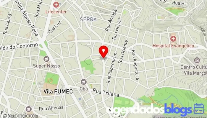mapa de Drogarias Pacheco Drogaria em Belo Horizonte