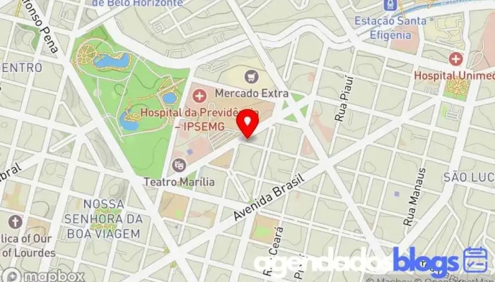 mapa de Drogarias Pacheco Drogaria em Belo Horizonte