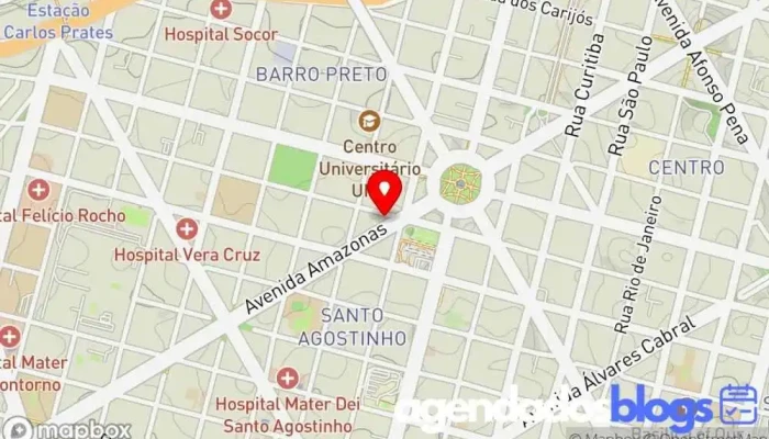 mapa de Drogarias Pacheco Drogaria em Belo Horizonte