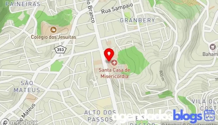 mapa de Drogarias Pacheco Drogaria em Juiz de Fora