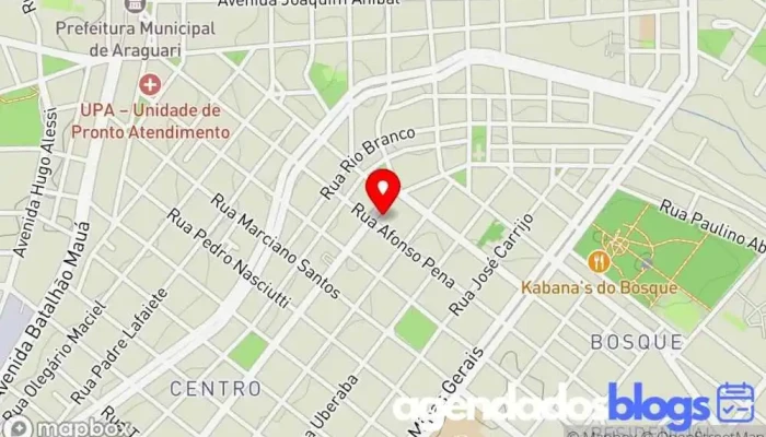 mapa de Drogasil Farmácia em Araguari