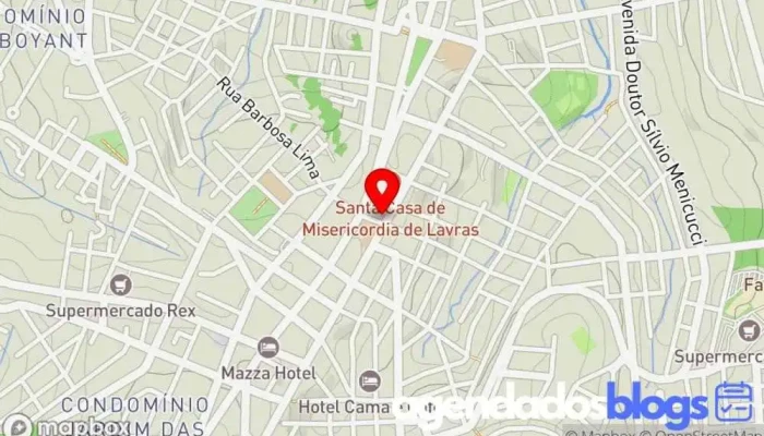 mapa de Drogasil Farmácia em Lavras