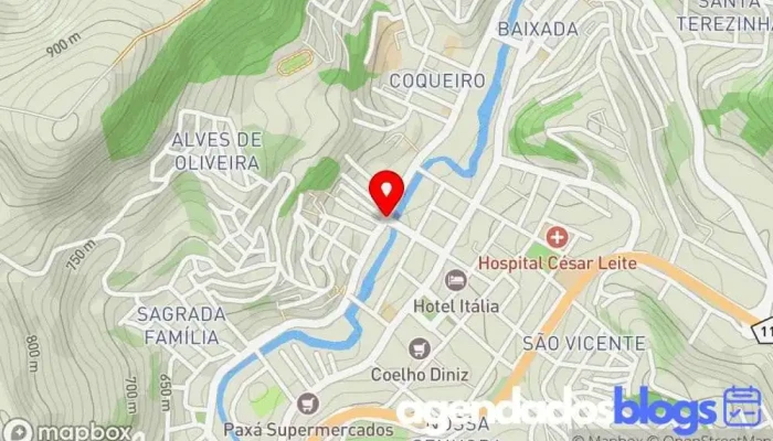 mapa de Drogasilva Drogaria, Farmácia em Manhuaçu
