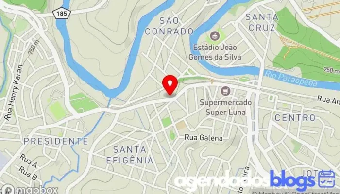 mapa de DROGAVIDA Farmácia em Brumadinho