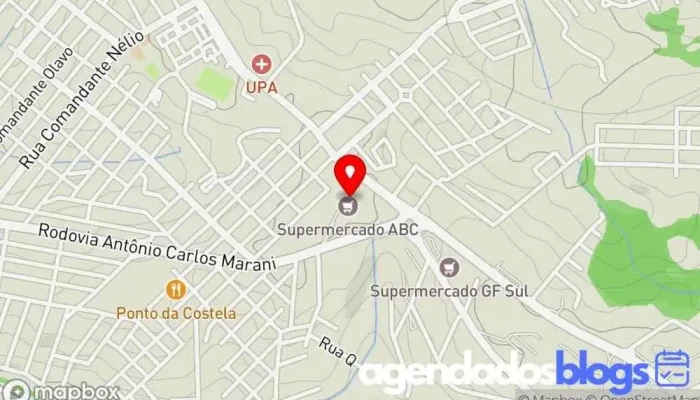 mapa de Drugstore ABC- Lavras Farmácia, Loja de Conveniência, Drogaria em Lavras