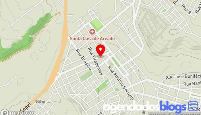 mapa de Dsg Farma Areado Farmácia, Drogaria em Areado