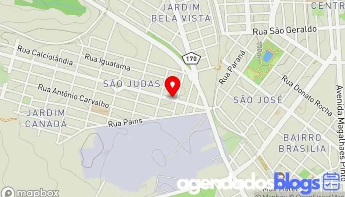 mapa de DSG Popular Drogaria e Perfumaria Bem Estar Empresa farmacêutica em Arcos