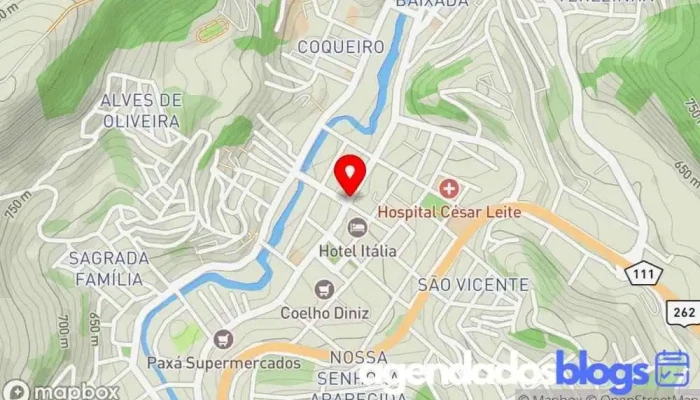 mapa de Eduarda Oliveira Barbosa Benfica & Cia Drogaria em Manhuaçu