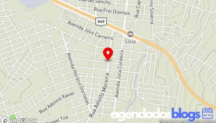 mapa de E.r. Silva E Cia Drogaria em João Pinheiro