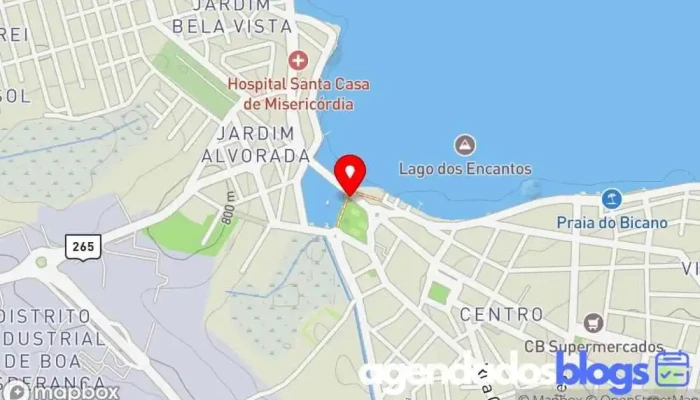 mapa de Fabrícia R Peloso Drogaria, Farmácia em Boa Esperança