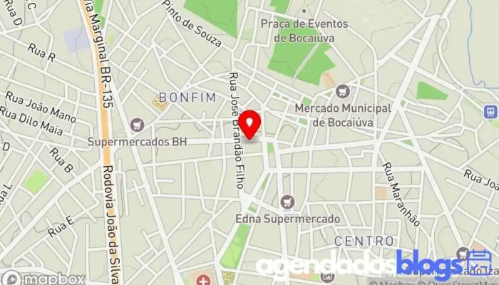 mapa de Farmacia Alkmia Farmácia em Bocaiúva
